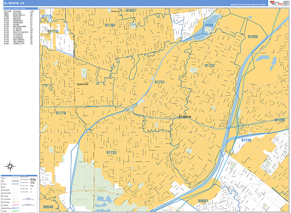 El Monte Map Basic Style